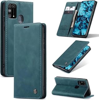 SLWYF Handyhülle für Samsung Galaxy S25 Ultra Hülle Premium Lederhülle Klappbar Flip Case Tasche Magnet Kartenfach Standfunktion Klapphülle Schutzhülle für Samsung Galaxy S25 Ultra, Blaugrün