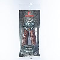 Vista 1 de PALACIOS - Auténtico chorizo español. Receta de salchicha ahumada IBÉRICO de cerdo molido totalmente natural, curada en seco en España.