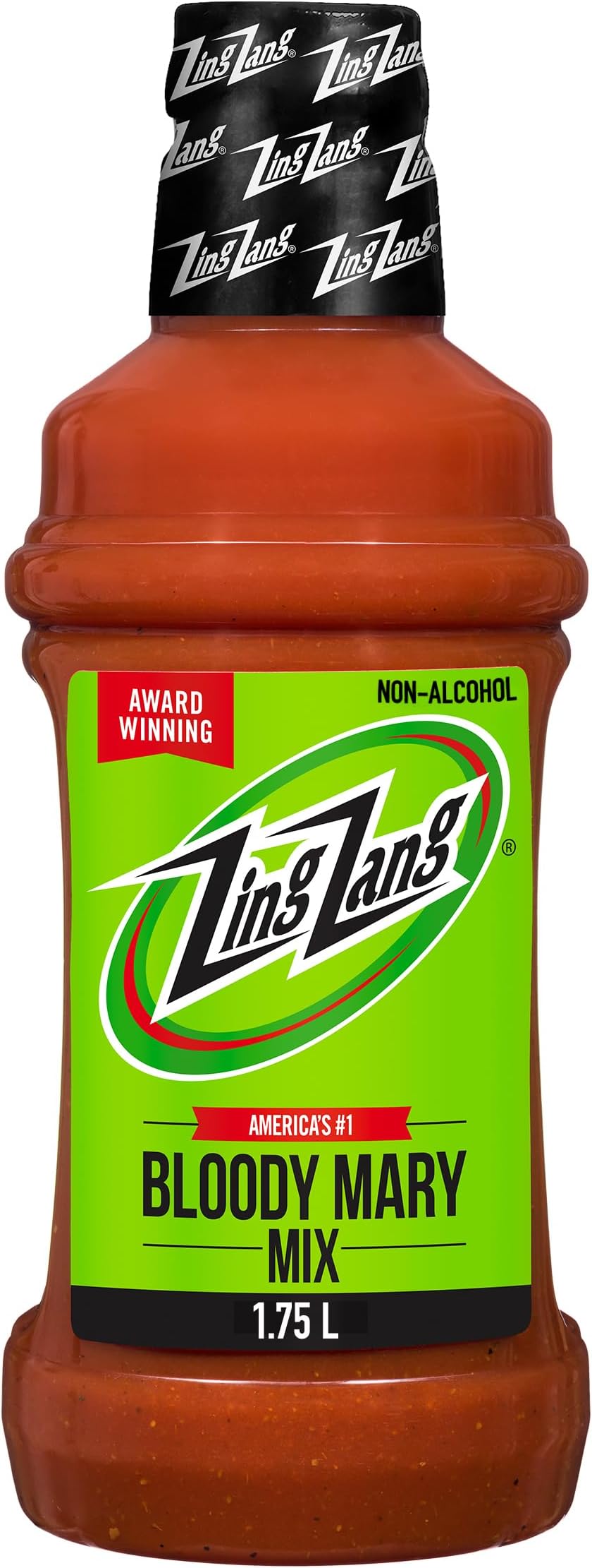Bloody Mary Mix, Non-Alcoholic Cocktail Mixer with a Bold-Tasting Seven Vegetable Juice and Spice Blend, 1.75L Bottle (Pack of 1)