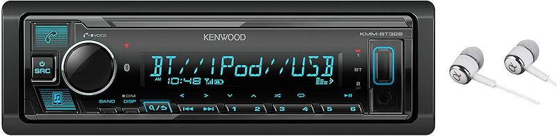 Kenwood Bluetooth USB MP3 WMA AM/FM reproductor multimedia digital conexión de teléfono dual Pandora receptor estéreo para auto/auriculares Alphasonik gratuitos