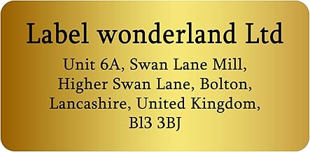 240 Personalised Gold Metallic Color - Address Labels -Custom Matt 60 Labels per A4 Sheet