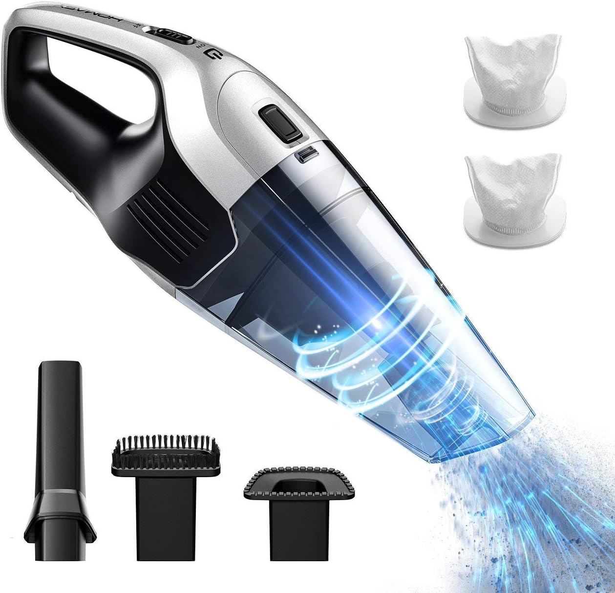 Homasy Cordless Handheld Vacuum, Wet Dry Bagless Portable Powerful Rechargeable Hand