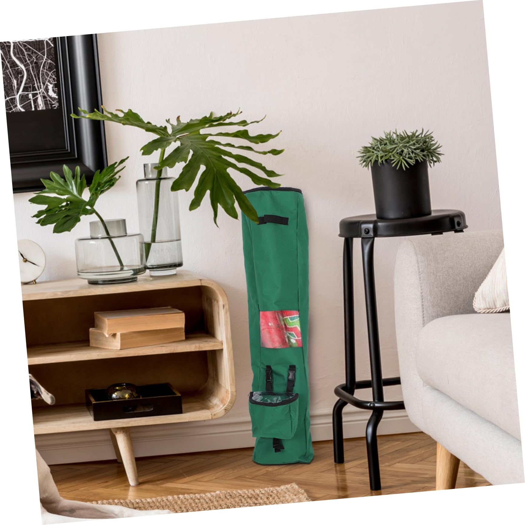 Gogogmee Roll Paper Storage Bag Christmas Wrap Storage Organizer Bag Organizer for Wrapping Papers