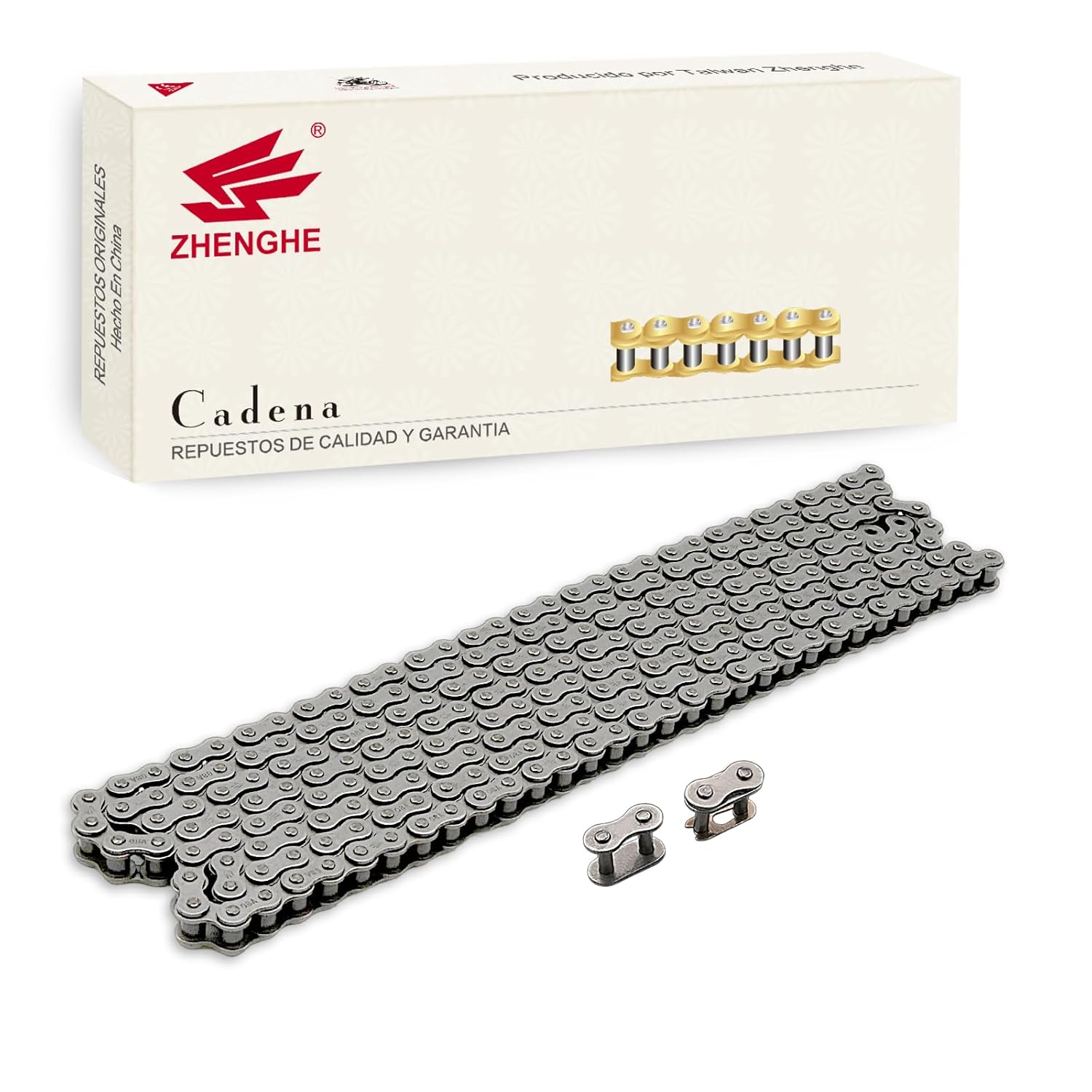 40 Roller Chain 10 Feet with Connecting Master Link Heavy Duty #40 Drive Chain for Mini Bike, Bycicles, Motorcycles, Go-Karts, Home and Industrial Machinery 239 Links