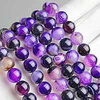 Vista 30 de MJDCB Natural Multicolor Volcanic Lava Stone Round Loose Stone Beads DIY for Jewelry Bracelet Making 15" (6mm, White)