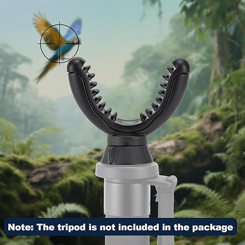 Miniatura 8 de Soporte para yugo en V, soporte para disparo, trípode de caza, soporte para rifle giratorio de 360°, cabeza de reposo de yugo en V para rifles, palo