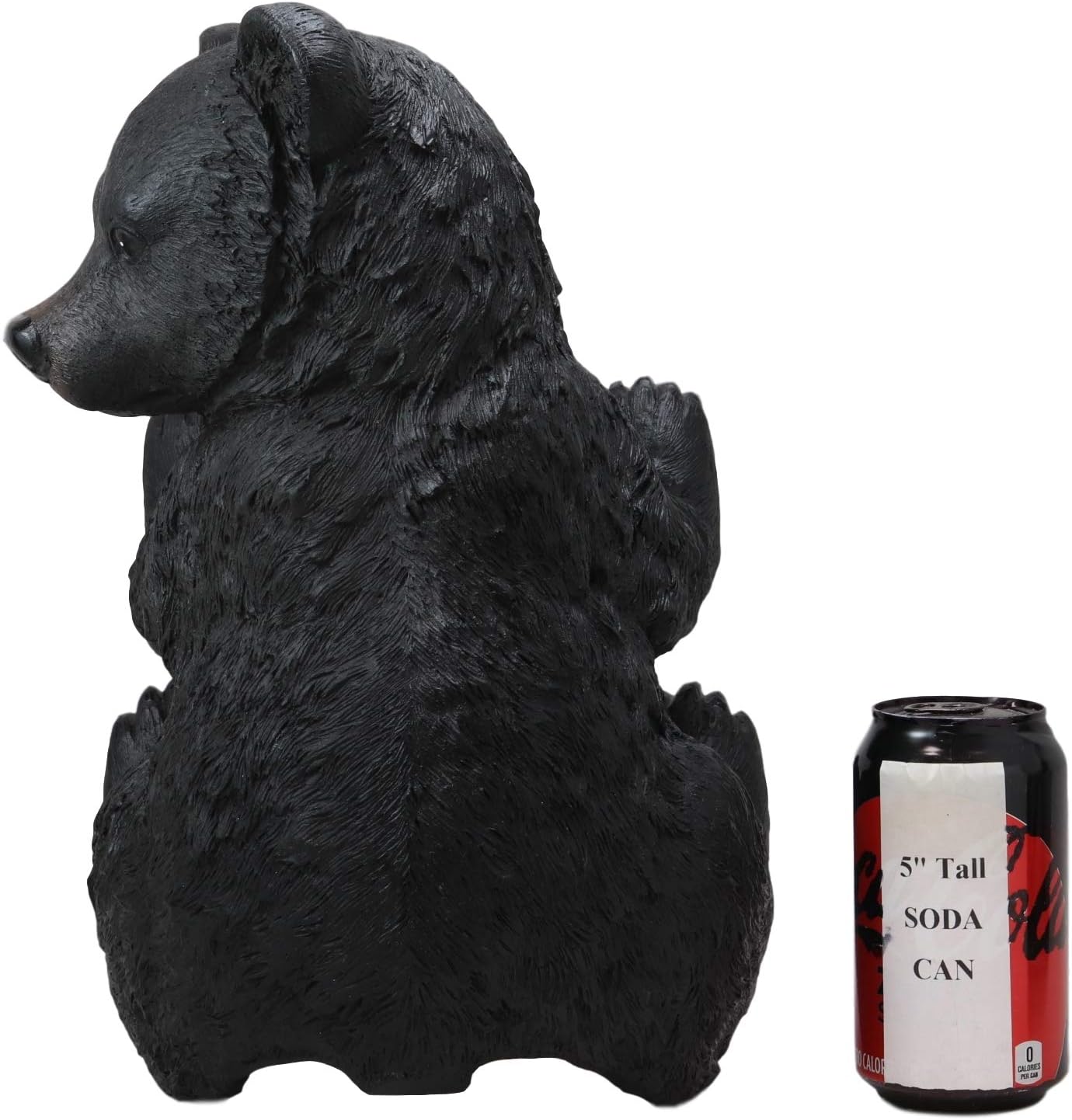 Ebros Large Stinky Stool Pooping Black Bear Toilet Paper Holder Figurine 13.5" Tall Powder Room Bathroom Wall Decor Plaque for Rustic Cabin Hunting Lodge Animal Bears Sculpture