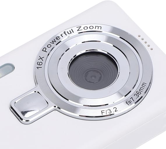 4K Digital Camera, 50MP Digital Point Shot Camera with 16x Zoom Image Stabilization, 2.4 Screen, Selfie Camera for Toddler, Compact Camera for Boys and GirlsNO Memory Card