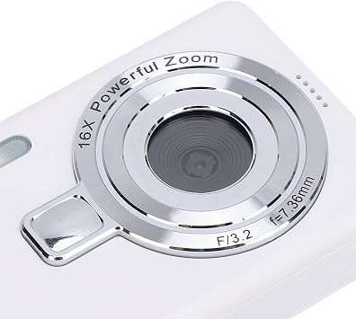 4K Digital Camera, 50MP Digital Point Shot Camera with 16x Zoom Image Stabilization, 2.4 Screen, Selfie Camera for Toddler, Compact Camera for Boys and GirlsNO Memory Card
