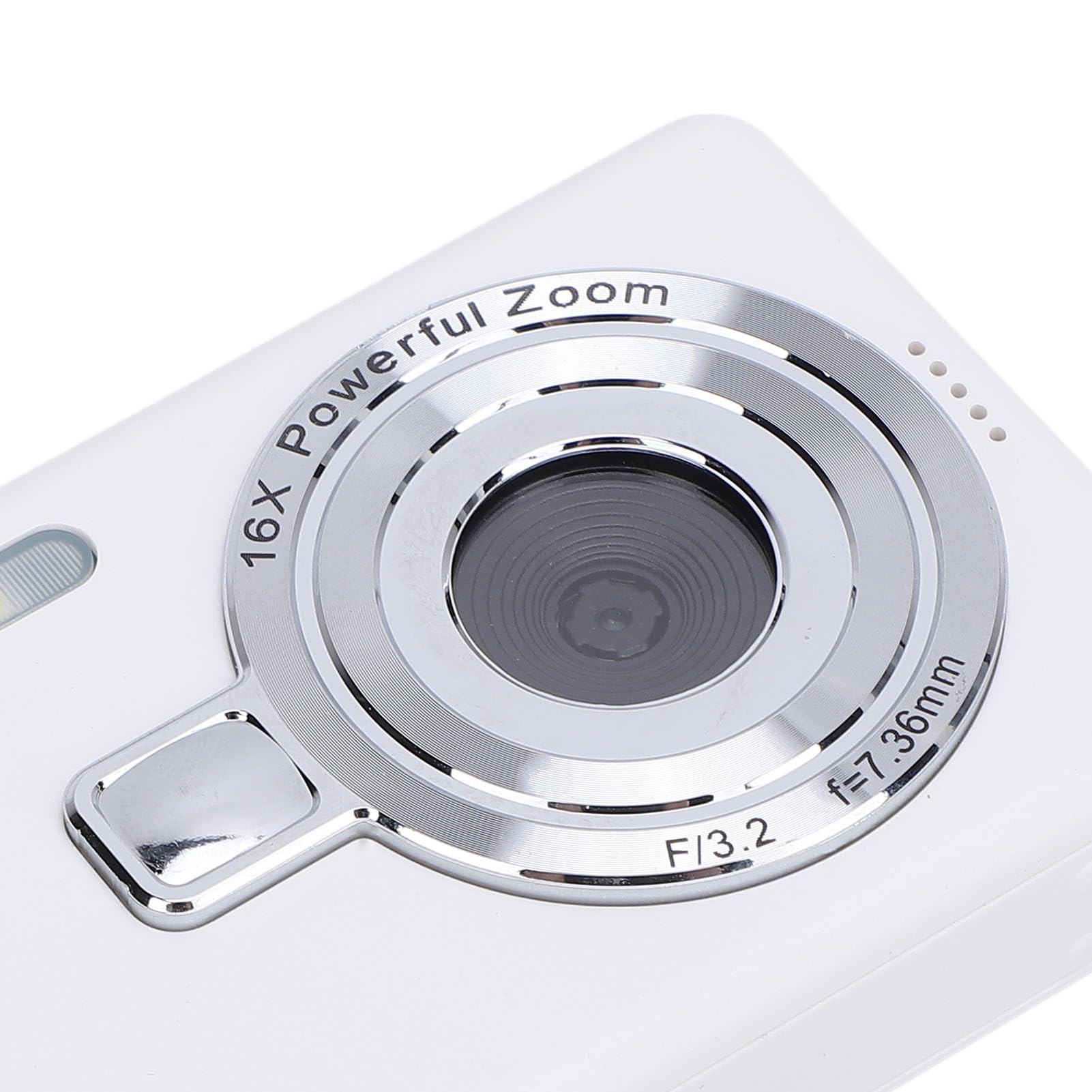 Camera Digitale Compatta, Fotocamera Digitale 4K da 50 MP, Zoom 16x, Schermo IPS da 2,4 Pollici, Anti -shake, Selfie, Compatto Fotografia Facile con la Famiglia, (32GB)