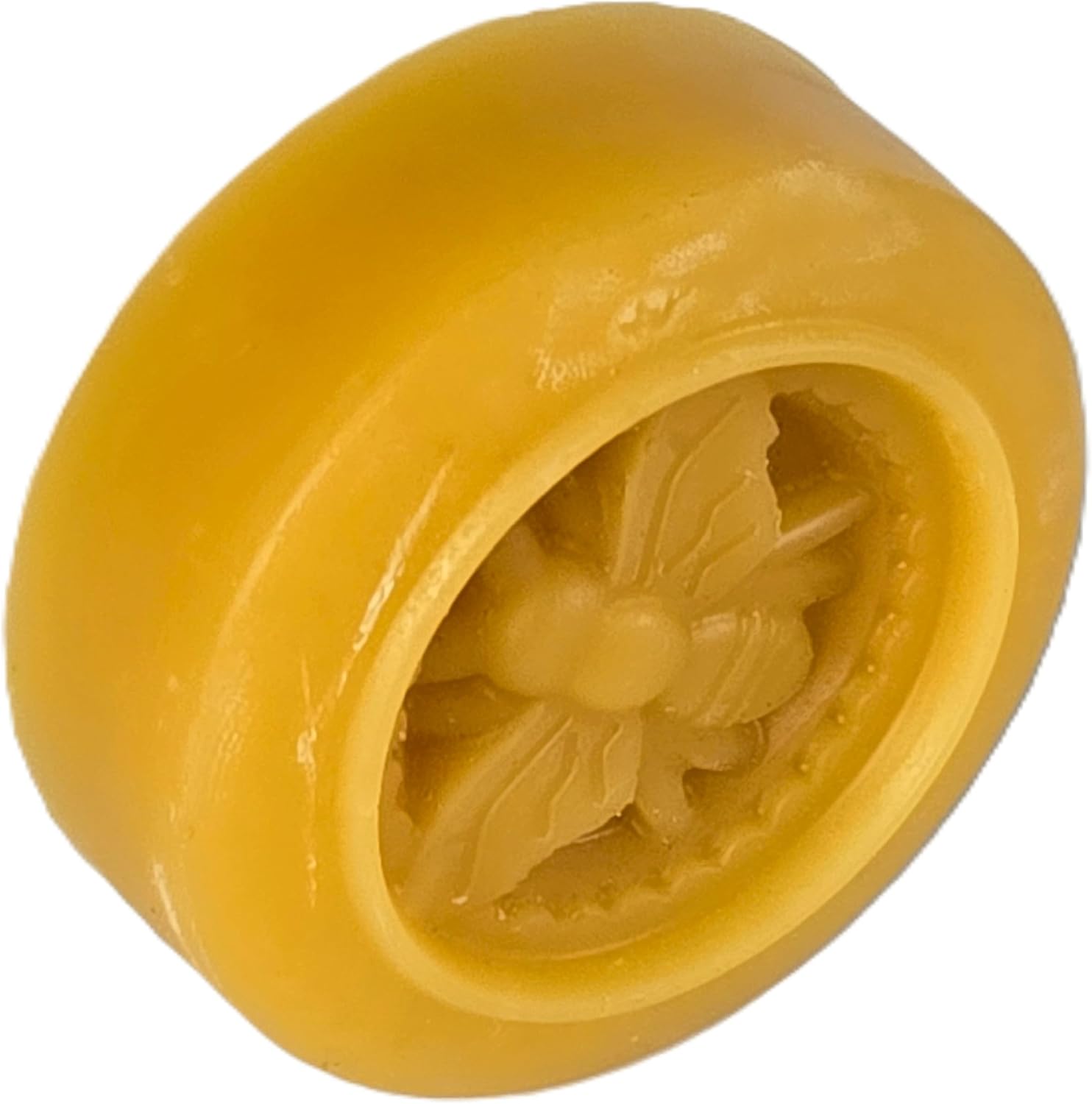 2 Pack Round Beeswax Block, Cosmetic Grade, Triple Filtered Beeswax for DIY Skincare, lipbalm, bodybars, Made by USA Beekeepers (1.5 oz per bar Approx) Total 3 oz.