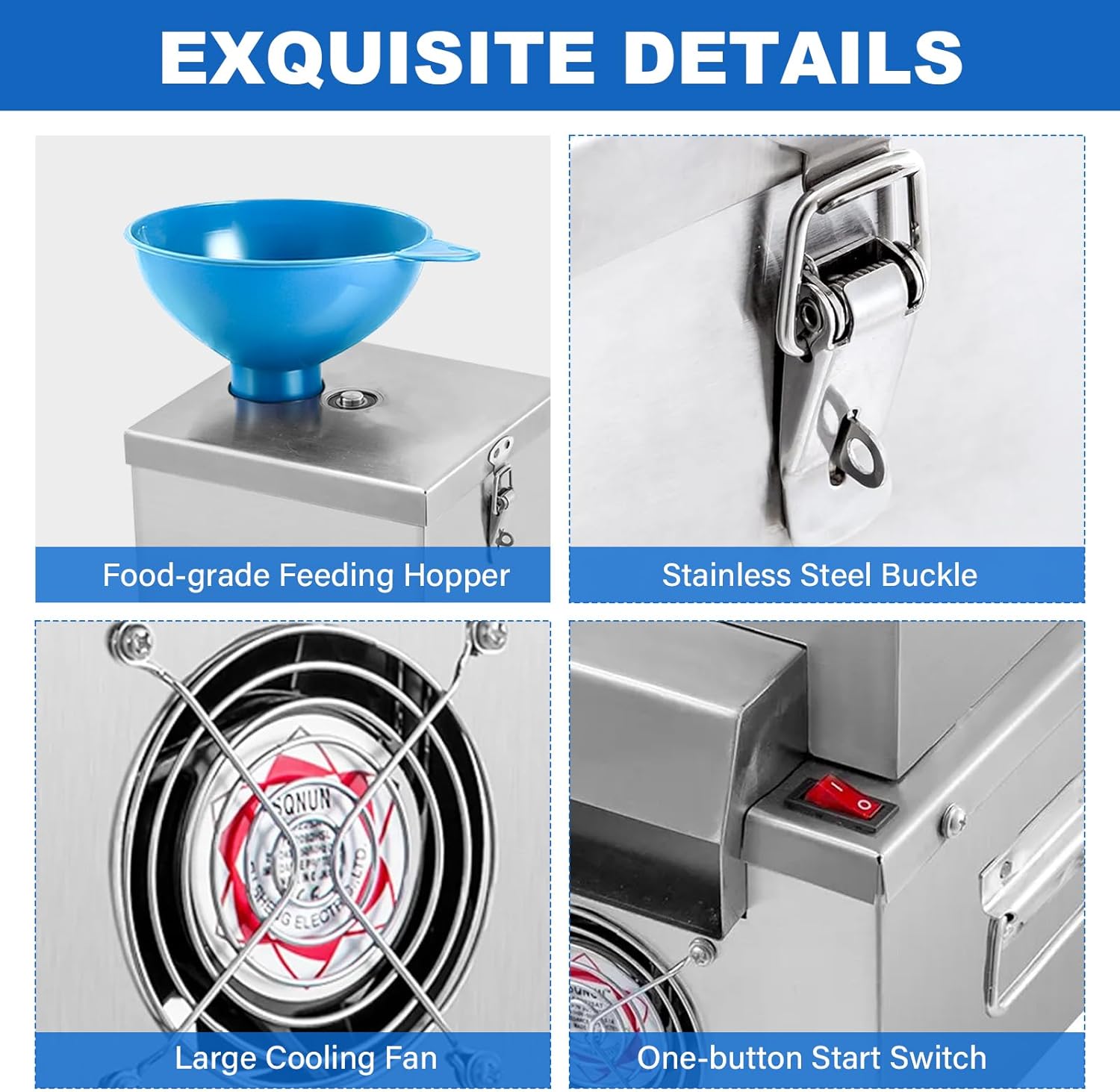 Commercial Garlic Peeling Machine, 110V Electric Garlic Peeler Made of Stainless Steel for Restaurant, Commercial Kitchen, Hotel & Food Service