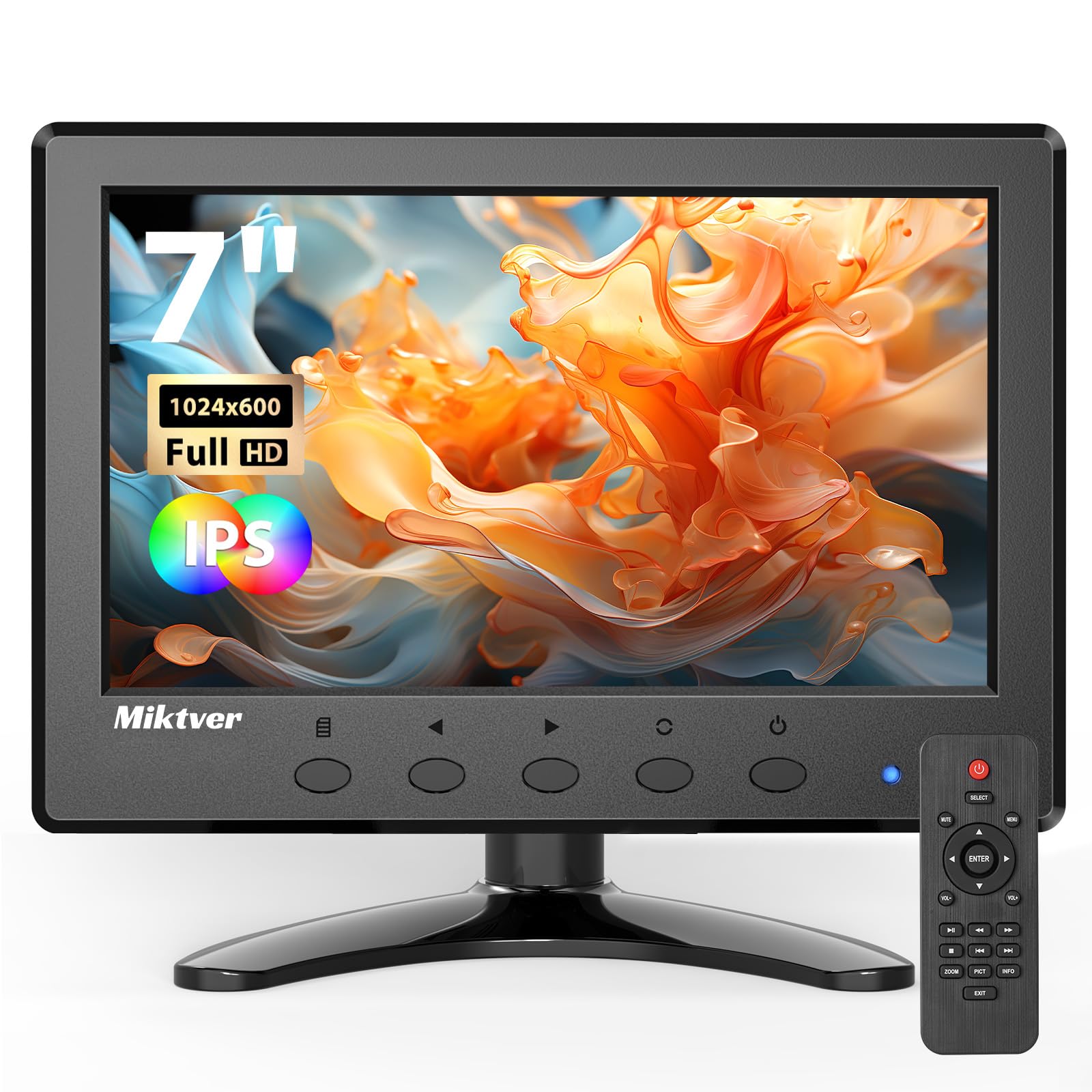 KITA 7インチ Amazon.co.jp: Miktver 7インチ小型モニター 1024 x 600 IPS 160°視野