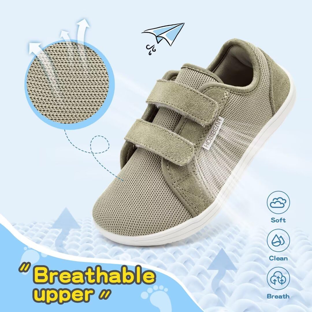 HOBIBEAR Bambini Scarpe A Piedi Nudi Larghe per Ragazzi Ragazze Outdoor Trail Running Scarpe da Passeggio Minimaliste