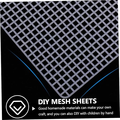 Miniatura 9 de EXCEART 4 hojas de lona de malla de plástico para proyectos de punto y ganchillo de bordado