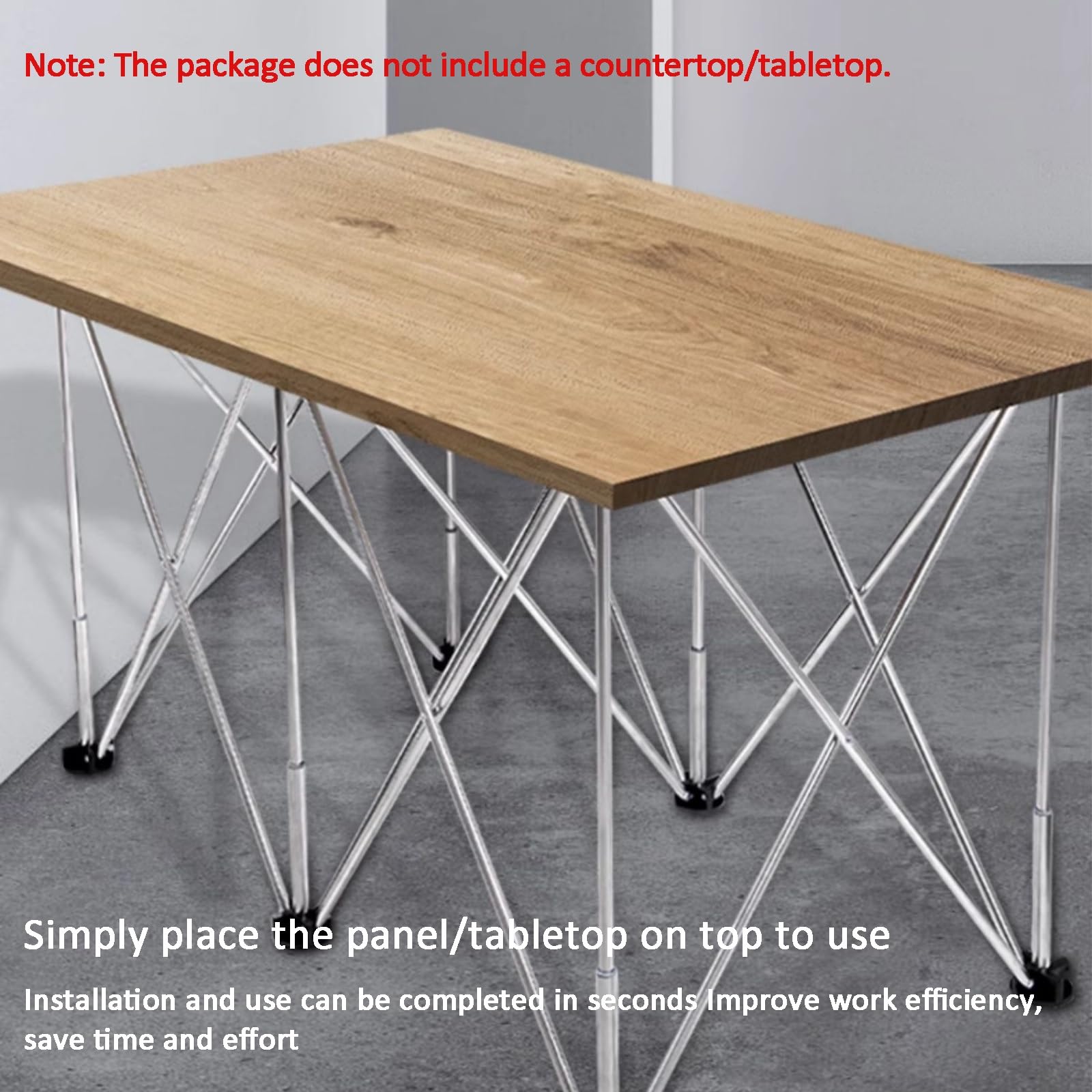 Banco De Trabajo Plegable Portátil, Acero Inoxidable, Mesa De Trabajo, Banco De Trabajo, Mesa De Construcción, Soporte De Trabajo, para Garaje, Taller Y Exterior(6 Legs)