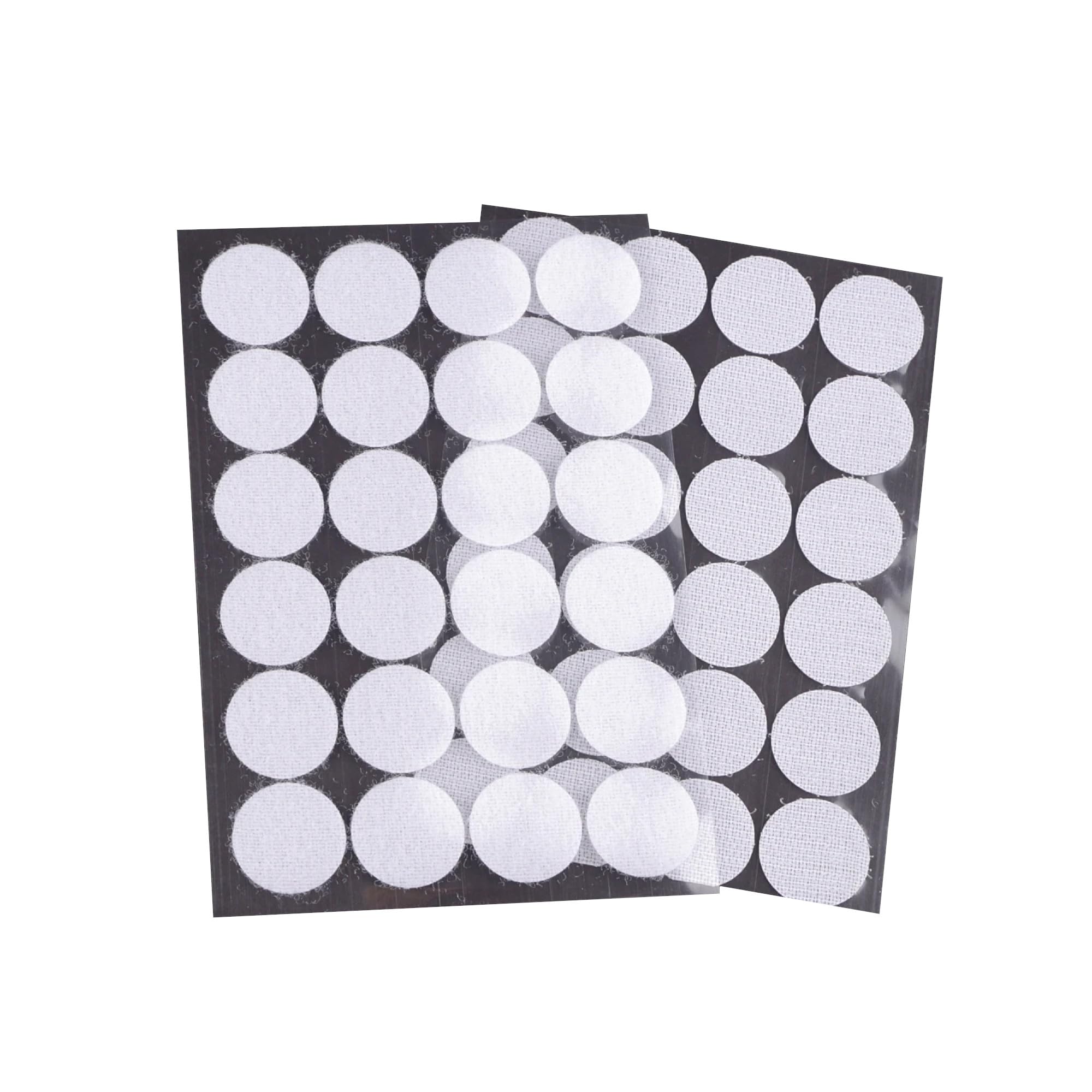 Pastilles Scratch Autocollantes Rondes Double Face - 60 Paires 15mm - Idéales Pour Couture, Carterie & DIY