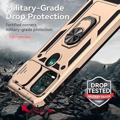 Miniatura 7 de Funda para Moto G Stylus 5G 2021Motorola G Stylus 5G 2021 XT2131 con protector de pantalla de vidrio templado y funda para cámara deslizante, funda