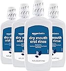 Amazon Basics Dry Mouth Oral Rinse, Alcohol Free, Mint, 16 Fluid Ounces, 4-Pack (Previously Solimo)