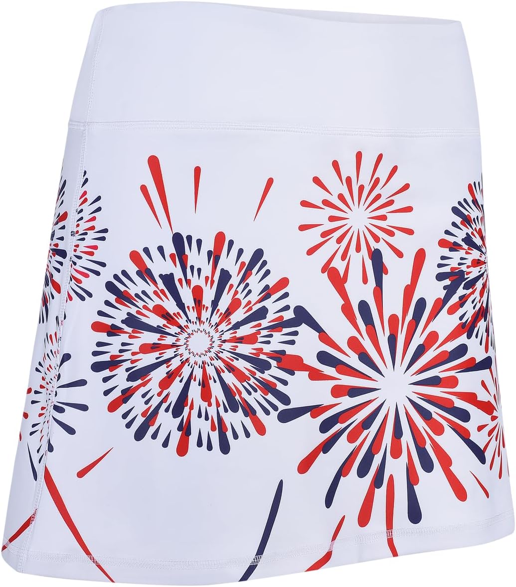 ReadyGOLF USA Firecracker Ladies Active Skort