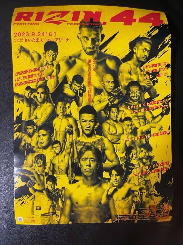 Amazon.co.jp: レア超RIZIN3／RIZIN44／ミニポスター／ファン
