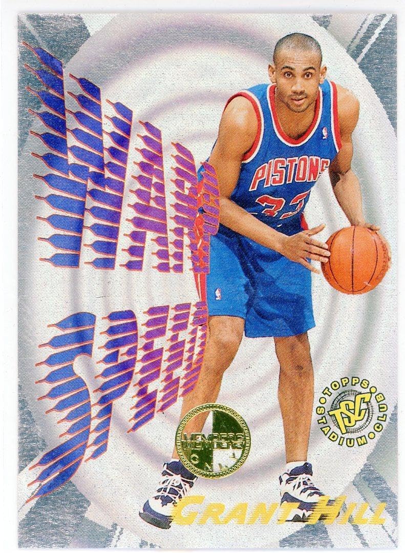 Grant Hill 1996 Topps Stadium Club Members Only Warp Speed Card #WS9 - Unsigned Basketball Cards