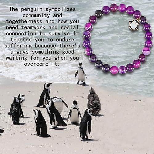 Miniatura 6 de Bonita pulsera de pingüino para mujer, regalos de pingüinos, regalos para amantes de los pingüinos, pulsera de la amistad de pingüinos, regalos de