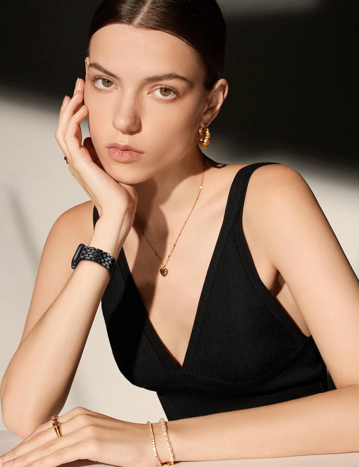 TOYOUTHS Designer Vintage Dressy Bracelet for Apple Watch Band Women 42/40/41/38/44/45/46/49mm, Stainless Steel Elegant Luxury Metal Strap for iWatch Series 11 10 9 8 7 6 5 4 SE/Ultra 3 2 1 - Image 6