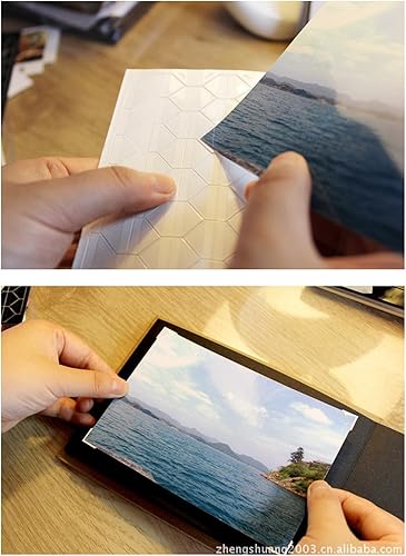 Miniatura 6 de 10 hojas (paquete de 240 unidades), esquinas de fotos autoadhesivas de papel de PVC para fotos de fotos, calcomanías de esquina para álbumes de