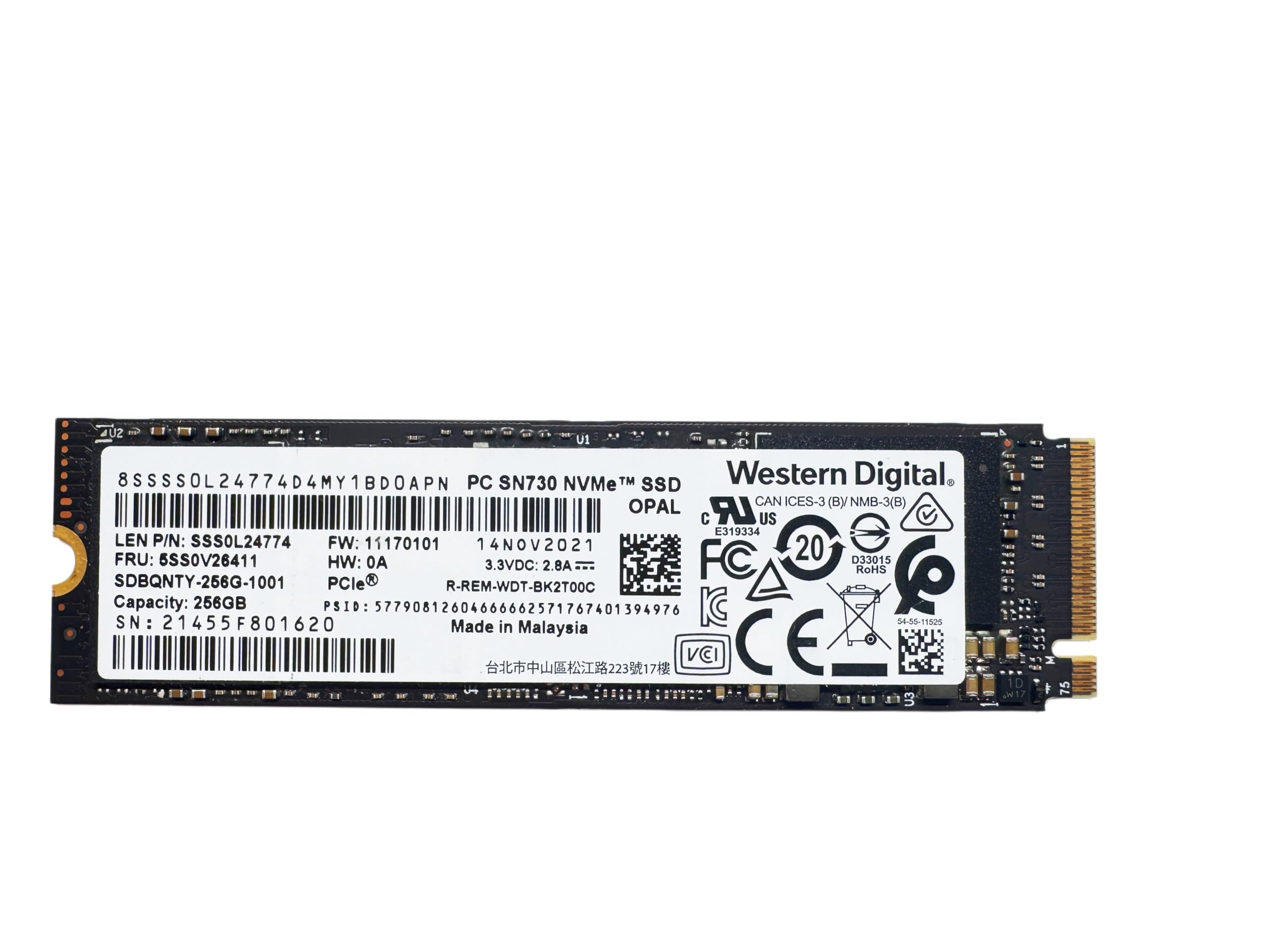 Amazon | 【整備済み品】WD PC SN730 256GB NVMe SSD SDBQNTY-256G