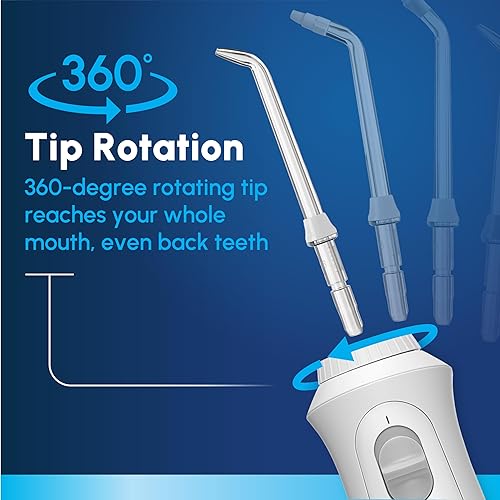 Miniatura 6 de Waterpik Cordless Pearl - Irrigador inalámbrico portátil recargable para los dientes, las encías, brackets y viajes con 4 puntas de irrigación