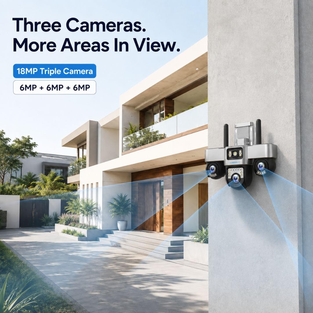XUGA Cybernautt K18Z 4G CCTV Camera - 3 Lens System -3 XUGA Cybernautt K18Z 4G CCTV Camera - 3 Lens System -3