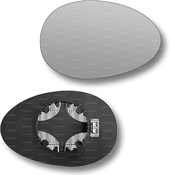 Less4spares Replacement Wing Mirror Glass Right Compatible with Mini Paceman 2012-2016 CLIP-ON Driver Off side Convex