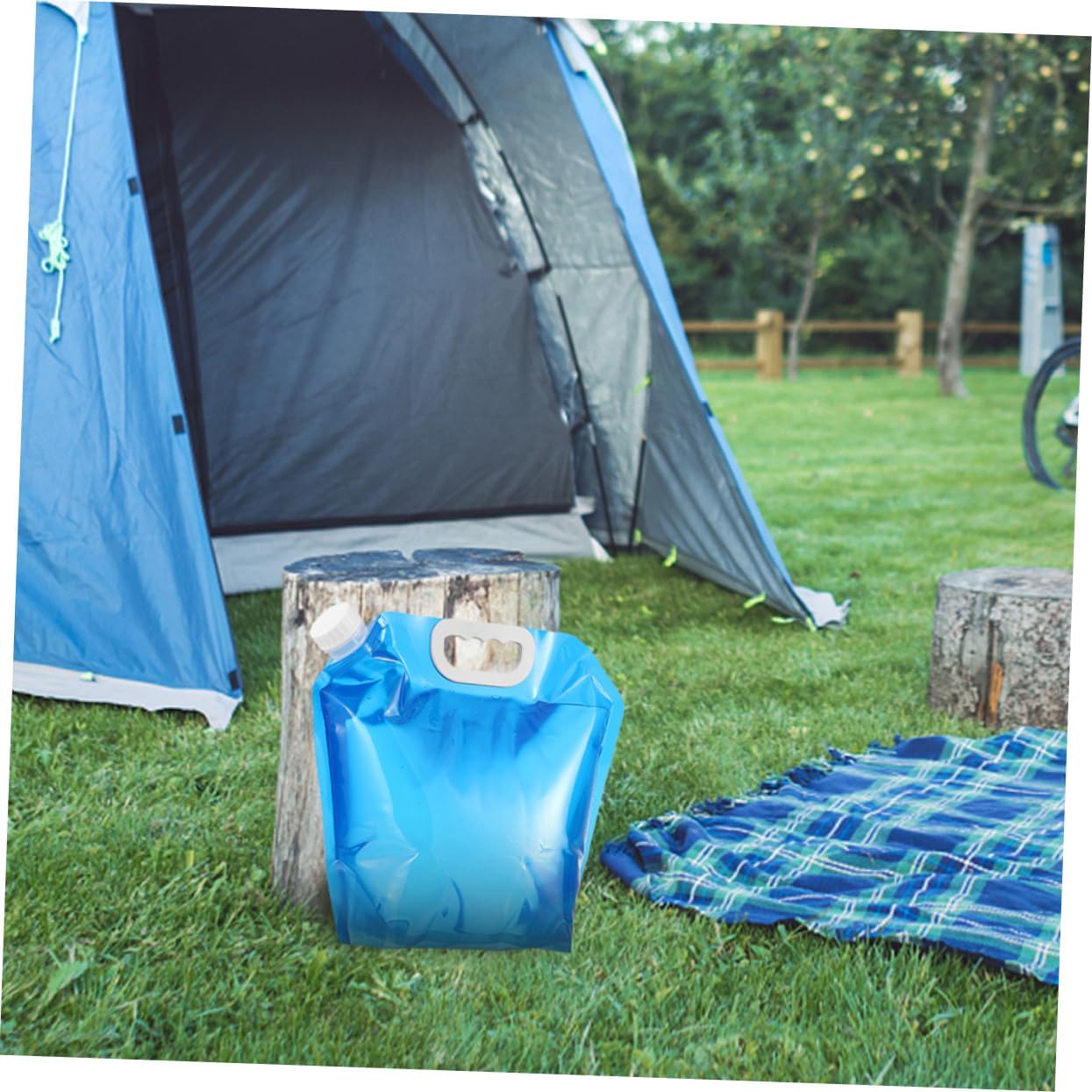 2pcs Water Container Folding Water Bag Outdoor Supplies Emergency Storage for Hiking Biking Camping