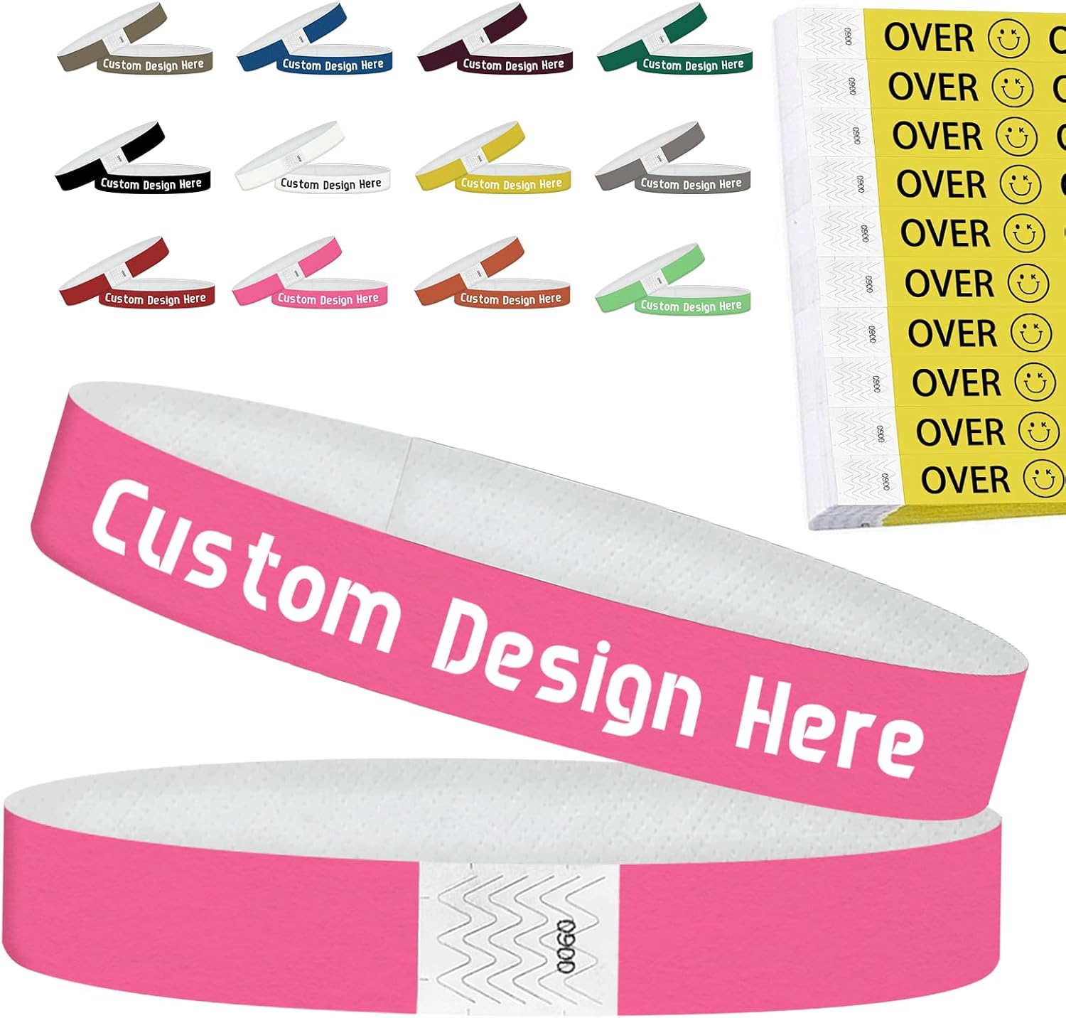 Up to 10000 Custom Wristbands for Events Personalized Tyve