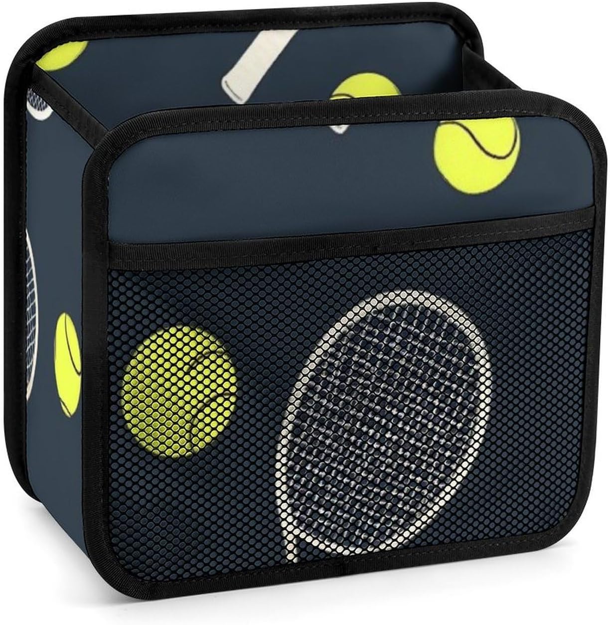 Fashion Multipurpose Car Organizer Hanging Storage Box Car Seat Back Organizer Funny Colourful Tennis Racquets and Tennis Balls