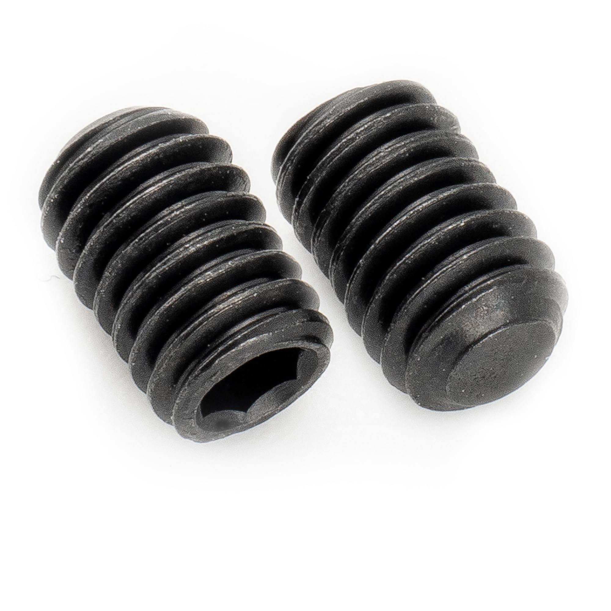 Musiclily Pro Metric M4x6mm Stainless Steel Hex Socket Set Screws Flat Point for Electric Guitar Bass Control Knobs Black (Set of 10) - Image 3