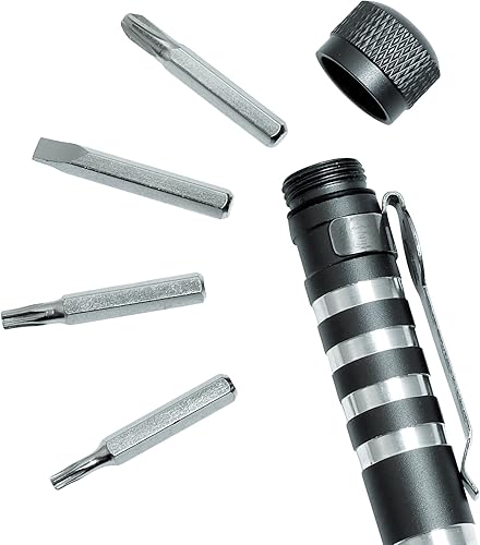 Miniatura 6 de Kershaw TX-Tool (TXTOOL) destornillador magnético multifunción de posición única de 4.8 pulgadas incluye T-6, T-8, T-10, #2 Phillips y punta de