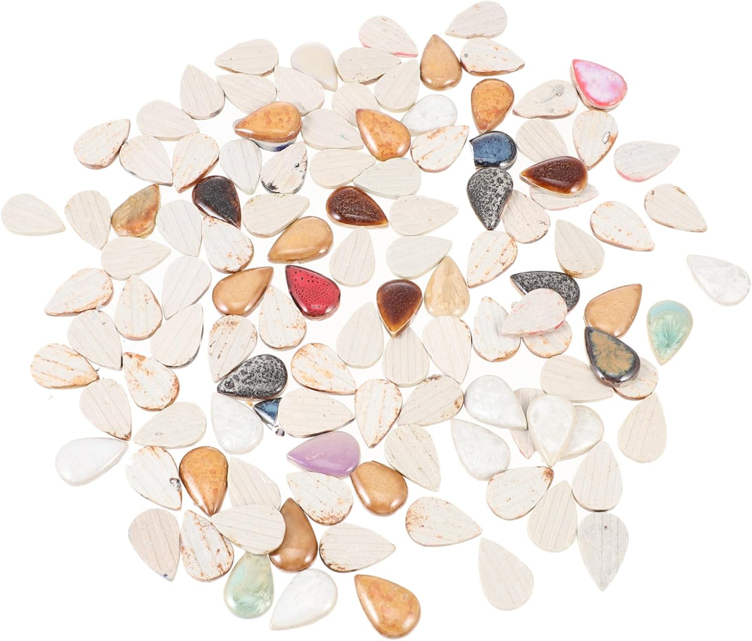 Creative Ceramic Mosaic Pieces for DIY Crafts Irregular Tiles for Home Decoration and Art Projects Bag of Sturdy Ceramic Materials for Garden Bathroom and Wall Designs