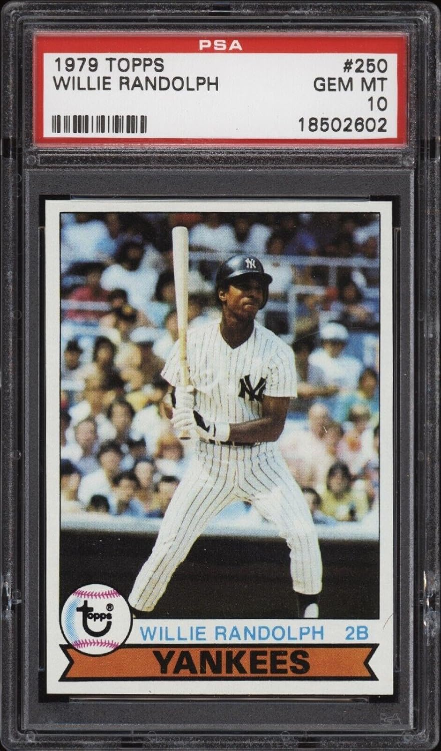 1979 Topps #250 Willie Randolph - Yankees - PSA 10-18502602 - Baseball Card - Slabbed Baseball Cards