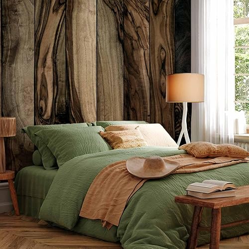 Miniatura 5 de artgeist Mural de pared premium de madera sintética, 138 x 101 pulgadas, papel tapiz no tejido, decoración de pared de vellón, impresión