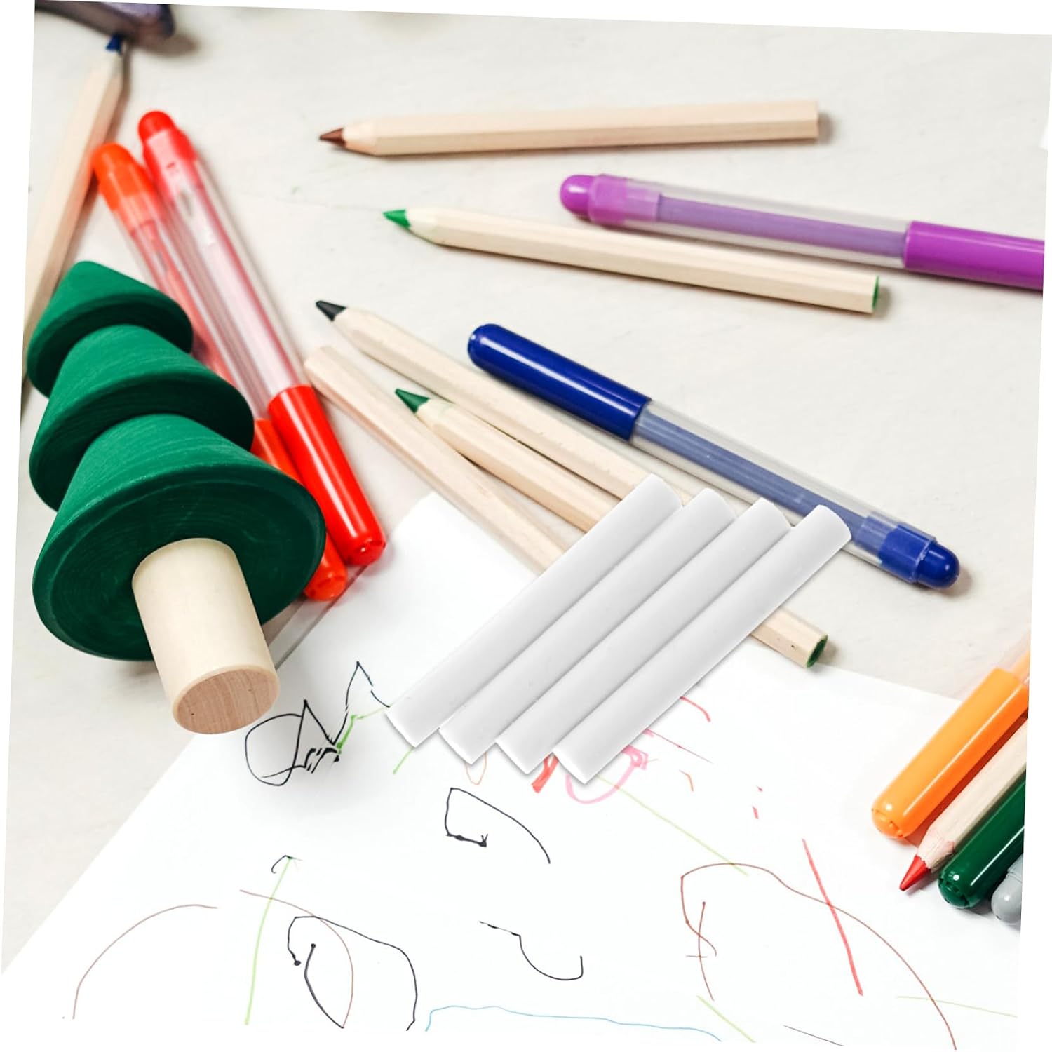 KALLORY 50pcs Strip Artist Erasers for Sketching and Drawing Design for Students and Teachers for Pencil and Pastel Works