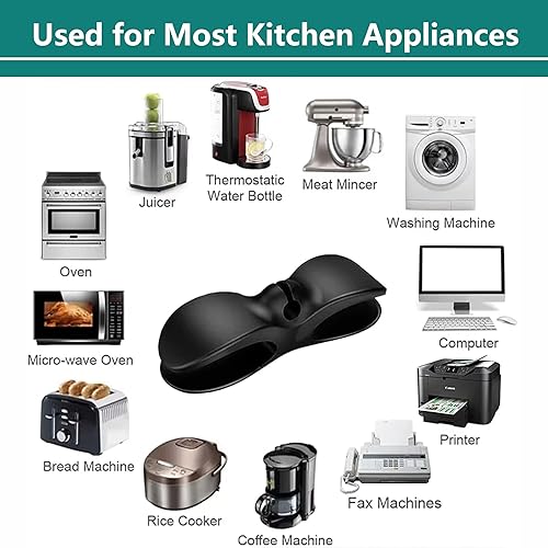 Miniatura 4 de 6 organizadores de cables para electrodomésticos de cocina, envoltorios de cables de electrodomésticos, soporte de cable, soporte de cable para