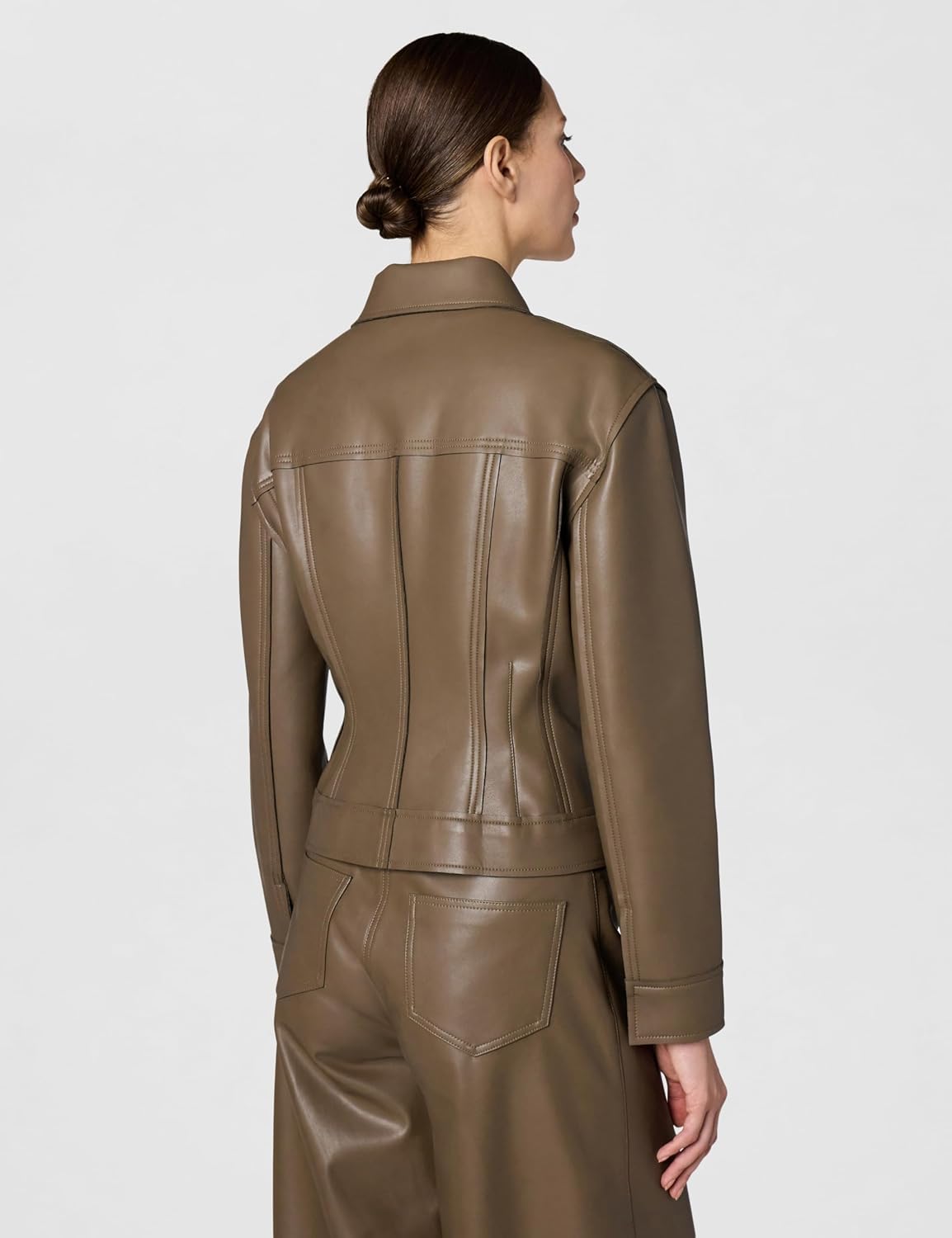 Norma Kamali Women's Jeans Jacket Short