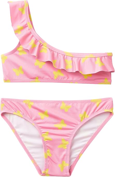 Costume Da Bagno Bambina United Colors Of Benetton - Slip Arricciato Con Fiocco, Non Coordinato - Foto 13