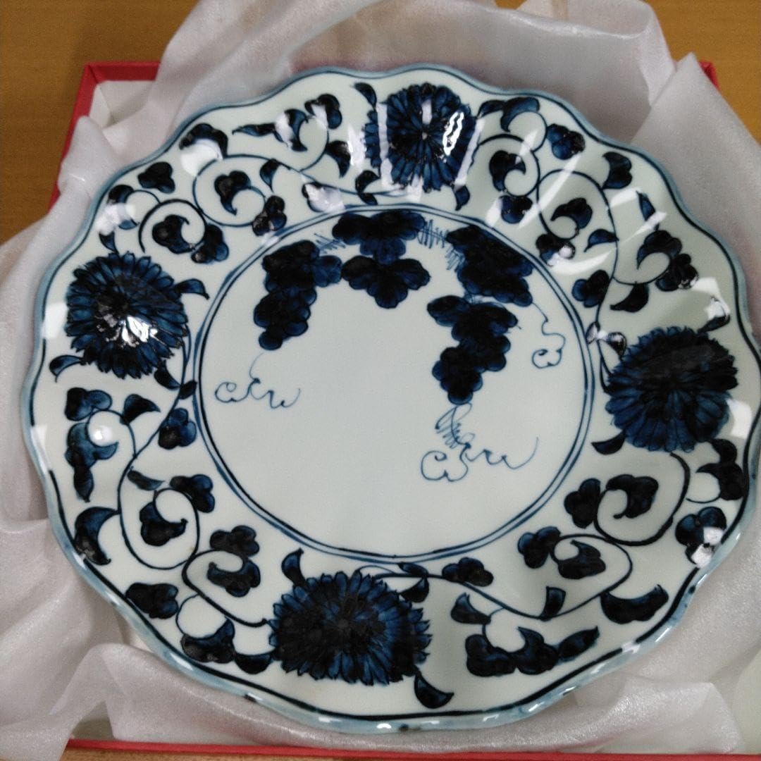 有田焼染付大皿NO20 Yahoo!オークション - § B34696 有田焼 昭右衛門