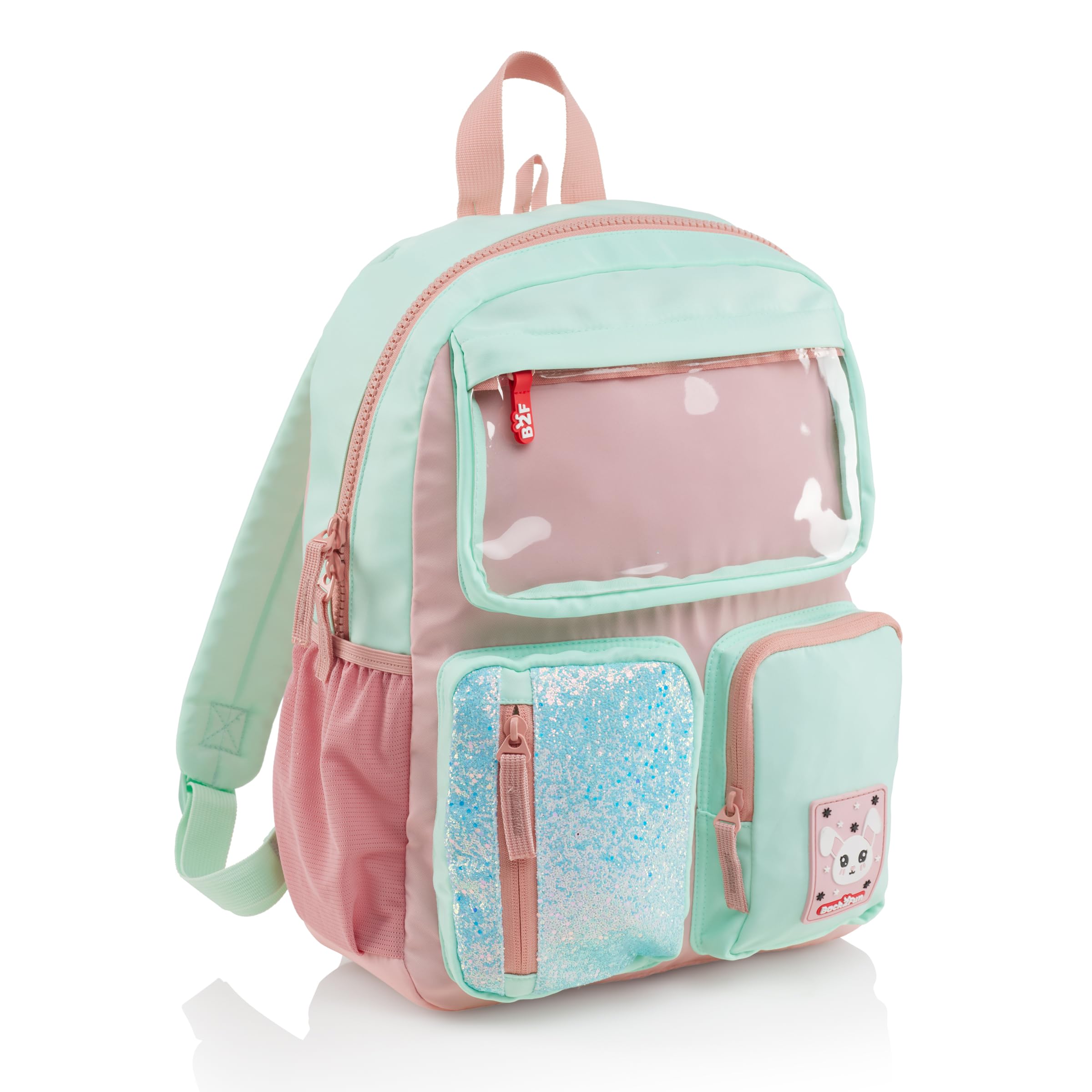 Back2Fun Mochila Bolsillo 3 Comp. Rosa, Sac à Dos pour Enfant Mixte, Rose École, Grande Capacité, 120 x 300 x 400 mm