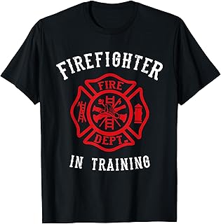 Firefighter Training Gift for Kids Cute Toddler Fire Fighter T-Shirt