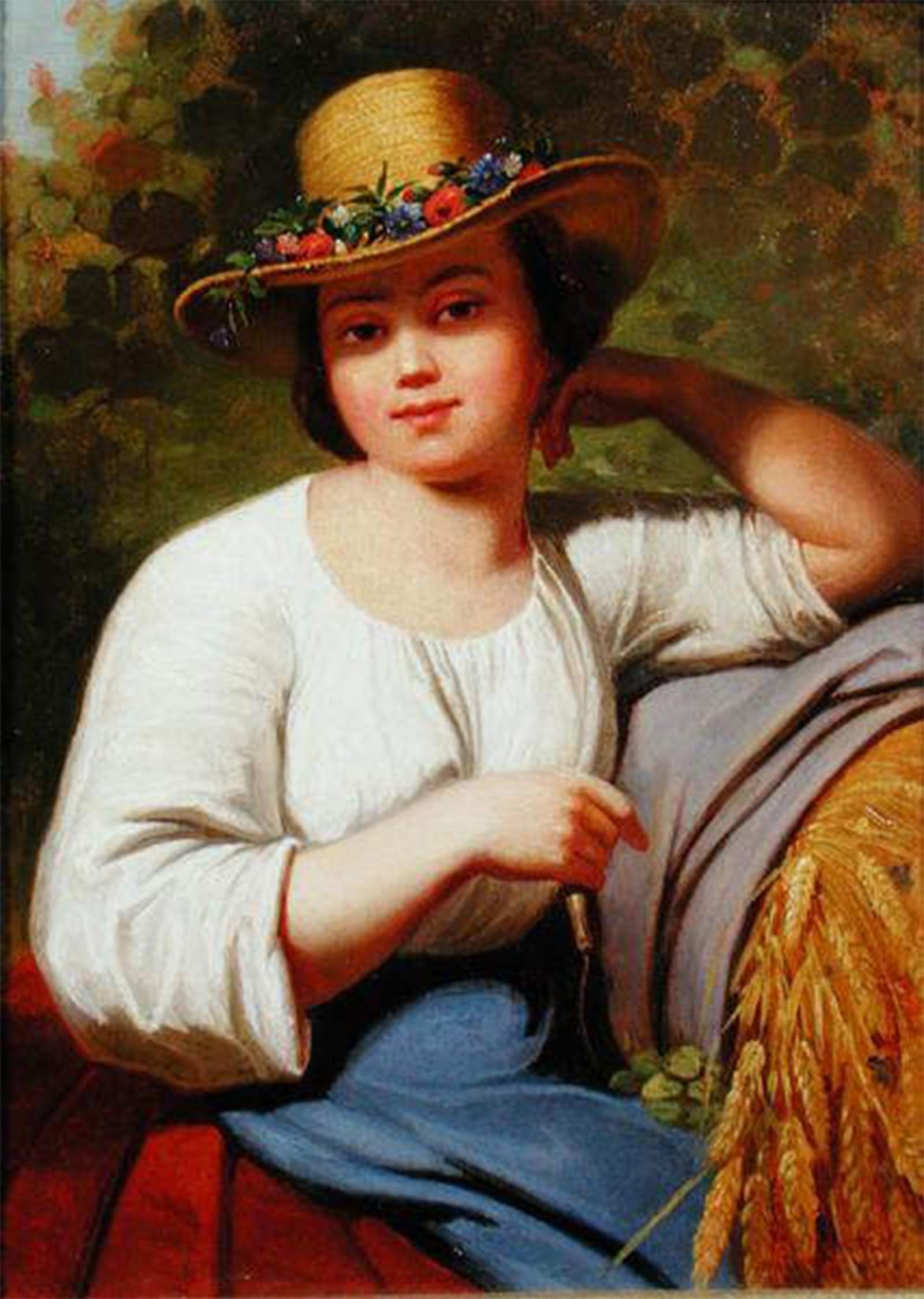 POSTERIIk Famous Animal Posters Vintage Picture Portrait of a Country Girl by Wheatley Modern Wall Decor for Home Decor 60x90cm