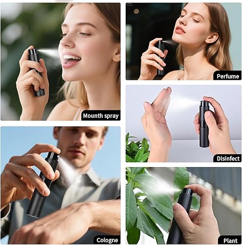 Miniatura 5 de Perfume Atomizador recargable de viaje 8ML (3 piezas) - Botella de spray de colonia vacía, pulverizador portátil y a prueba de fugas para viajes